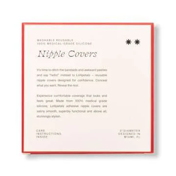 Lollipetals Reusable Silicone Nipple Covers Red Poppy