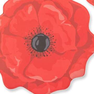 Lollipetals Reusable Silicone Nipple Covers Red Poppy