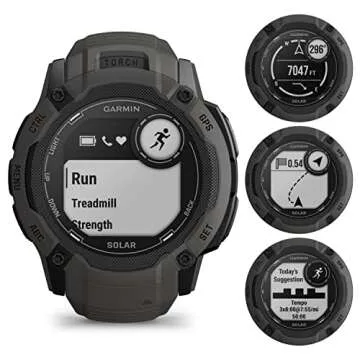 Garmin Instinct 2X Solar Rugged Smartwatch & Earbuds Bundle