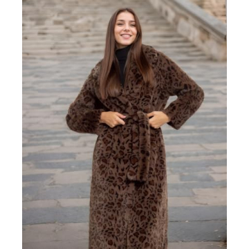 Luxury Leopard Faux Fur Coat for Elegant Winter Looks