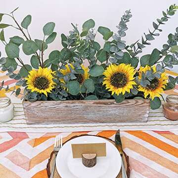 Winlyn 6 Pcs Tall Eucalyptus Stems Fake Greenery with Fake Eucalyptu Leaves Real Touch Greenery Artificial Green Floral Picks 35" Tall for Bouquets Wreaths Vase Table Centerpieces Wedding Shower Decor