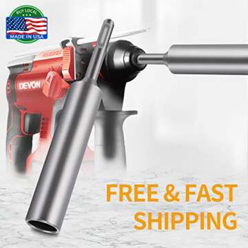 SDS-Plus Ground Rod Driver for 5/8” & 3/4” Ground Rods Great for All SDS Plus Hammer Drills Steel. (1)