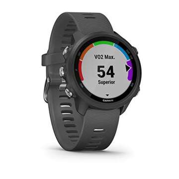 Garmin Forerunner 245, GPS Running Smartwatch with Advanced Dynamics, Slate Gray