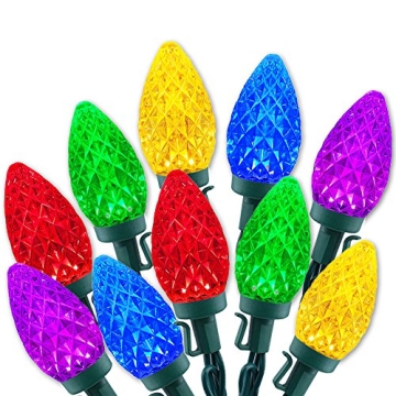 HAYATA Christmas Lights 50 LED 24Ft Strawberry String Light - Fairy Xmas Decor Lighting for Outdoor,...