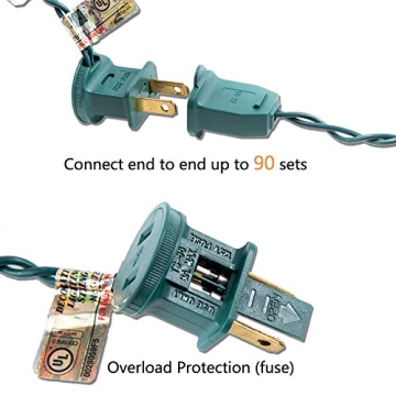 HAYATA LED Multi-color Christmas Lights for Indoor & Outdoor