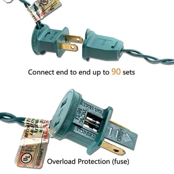 HAYATA LED Multi-color Christmas Lights for Indoor & Outdoor