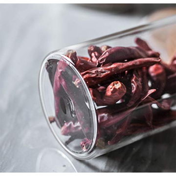 Lawei 51 oz Glass Storage Jars with Bamboo Lids