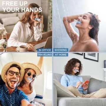 MySmile Teeth Whitening Kit with LED Light, 3 Non-Sensitive Teeth Whitening Gel and Tray, Deluxe 10 Min Fast-Result Carbamide Peroxide Teeth Whitener, Help Remove Teeth Stain from Coffee