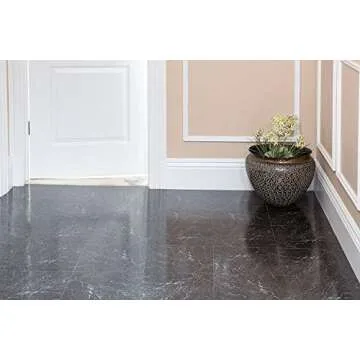 Achim Home Furnishings FTVMA40920 Nexus 12-Inch Vinyl Tile, Marble Black with White Vein, 3 Pack of ...