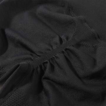 SUUKSESS Women Seamless Butt Lifting High Waisted Leggings Ombre Contour Yoga Pants (Black, S)