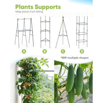 Quictent Galvanized Raised Garden Bed 6x3x2 Ft Metal Planter Box Bottomless for Backyard, Include 1 pc Tomato Cage, Silver