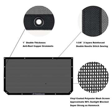 Shadeidea Sun Shade for Jeep Wrangler JL 2018-2023