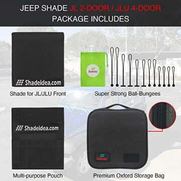 Shadeidea Sun Shade for Jeep Wrangler JL 2018-2023
