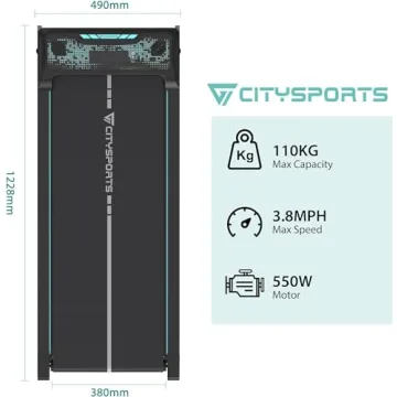 CITYSPORTS Ultra-Thin Walking Pad Portable Treadmill