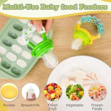 Baby Fruit Feeder & Breastmilk Popsicle Molds - WAJIAYON