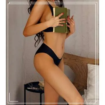 Seamless Underwear for Women Soft No Show Panties Sexy High Cut Invisible Hipster Silky Cheeky Ladies Bikini 6 Pack