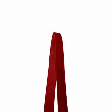 QIANF Vintage Red Velvet Ribbon, 3/8 Inch X 25Yd