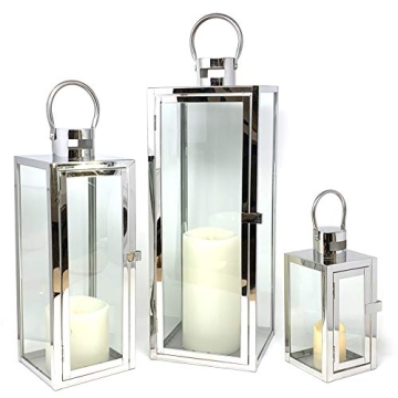 Allgala Jumbo Lantern Set 23" Indoor/Outdoor Decor