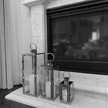 Allgala Jumbo Lantern Set 23" Indoor/Outdoor Decor