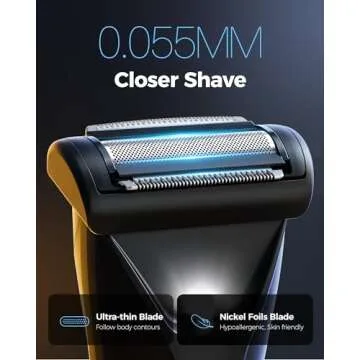 GLAKER 2-in-1 Ball Trimmer for Men with IPX7 Waterproof