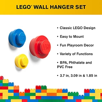 LEGO Wall Hanger Set - Playful Hooks for Kids