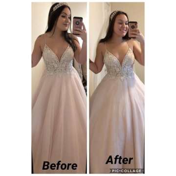 Dearta Women's 8 Layers Tulle Ball Gowns Dresses Petticoats with No Rings White