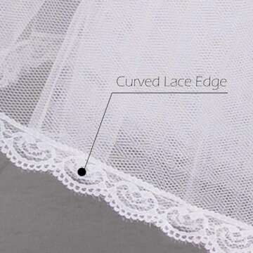 Dearta Women's 8 Layers Tulle Ball Gowns Dresses Petticoats with No Rings White