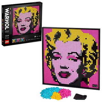 LEGO Art Andy Warhol’s Marilyn Monroe 31197 Collectible Building Kit for Adults; an Excellent Gift...