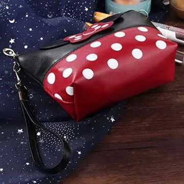 yiwoo Cute Cartoon Leather Makeup Handbag - 2 Pack