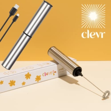 Clevr Blends Milk Frother - Rechargeable Handheld Whisk