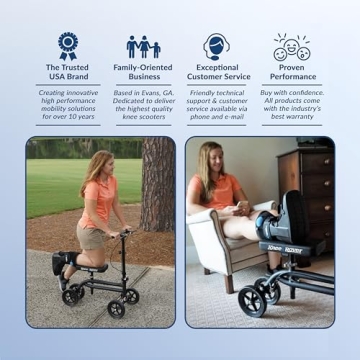 KneeRover Economy Knee Scooter for Foot Surgery Recovery