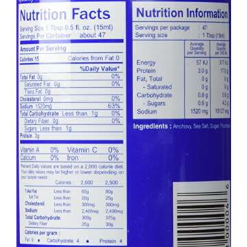 Authentic Megachef Anchovy Fish Sauce for Flavorful Cooking