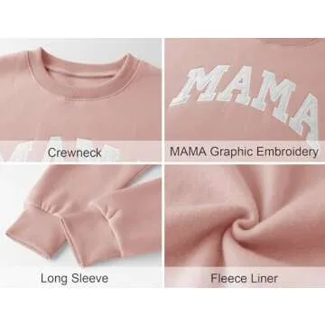 LOMON MAMA Oversized Fleece Sweatshirt for Women