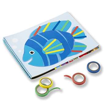 Melissa & Doug Skill-Building Activity Pad 3 Pack -Scissor Skills, Tape Activities, Dry-Erase Fun