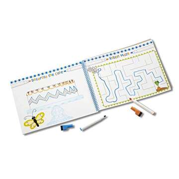 Melissa & Doug Skill-Building Activity Pad 3 Pack -Scissor Skills, Tape Activities, Dry-Erase Fun