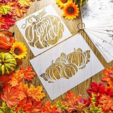 9 Reusable Fall Pumpkin Stencils for Thanksgiving Fun