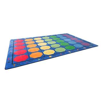 Sprogs Kids Alphabet Seating Rug - Rectangle, 7' 6" W x 12' L, SPG-FE601-44A-SO