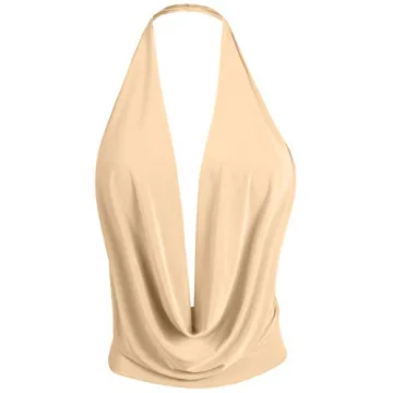 J. LOVNY Lightweight Sexy Halter Top for Women S-3XL