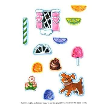 Gingerbread House Sticker Book for Kids Holiday Fun