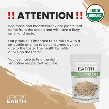 Organic Earth Irish Sea Moss Powder for Energy and Detox