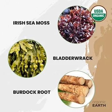 Organic Earth Irish Sea Moss Powder for Energy and Detox