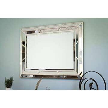 Kenroy Home Lens Mirrors, Medium, Silver
