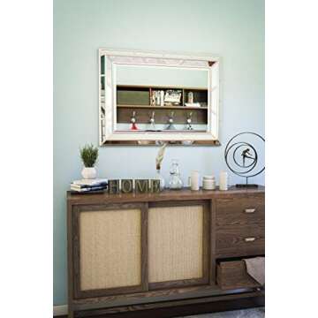 Kenroy Home Lens Mirrors, Medium, Silver