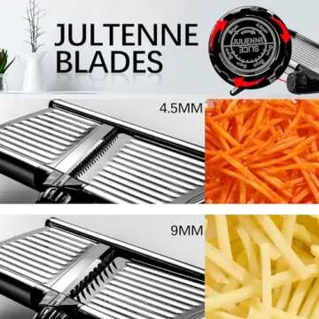 Adjustable Stainless Steel Mandoline Slicer for Effortless Cooking
