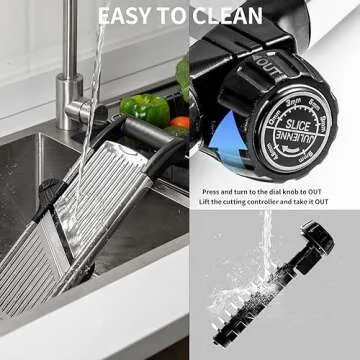 Adjustable Stainless Steel Mandoline Slicer for Effortless Cooking