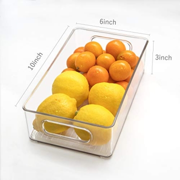 Stackable Refrigerator Bins for Kitchen Organization