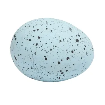 Elegant Blue Speckled Ceramic Eggs – 12 Pack