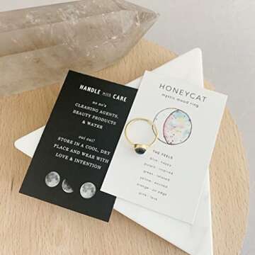 HONEYCAT Mood Ring – Gold, Rose Gold, Silver Styles