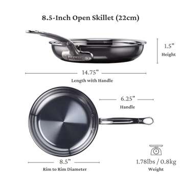Hestan NanoBond 8.5-Inch Frying Pan – Non-toxic Cookware