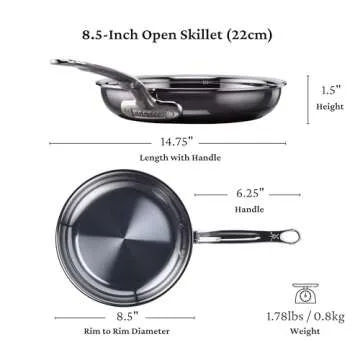 Hestan NanoBond 8.5-Inch Frying Pan – Non-toxic Cookware